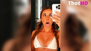 Sydney Lint Tongue Out OF