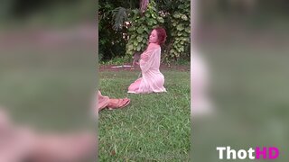 Anna Matthews Outdoor Dress NSFW