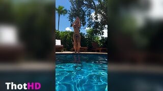 Sydney Lint Outdoor Bikini NSFW