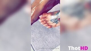Blac Chyna Feet Close-Up Clip