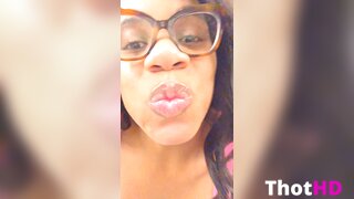 Dominique Chinn Cleavage Close-Up OF