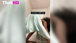 NaturalLuvsBeauty Nude with Towel Leak