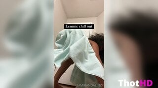 NaturalLuvsBeauty Nude with Towel Leak