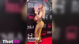 Stephanie Nelson Cleavage and Huge Tits Clip