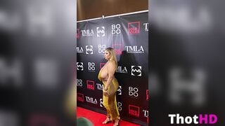 Stephanie Nelson Cleavage and Huge Tits Clip