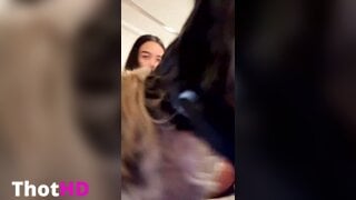 Ashley Serrano From Below in Short Shorts Leaked