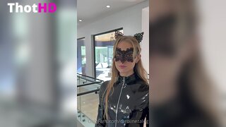 Caroline Zalog Blindfold and Cat Ears Clip