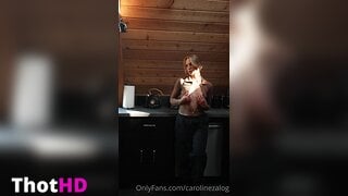 Caroline Zalog From Behind Video