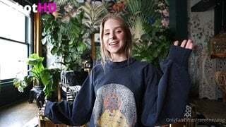 Caroline Zalog Lingerie Ass Leak
