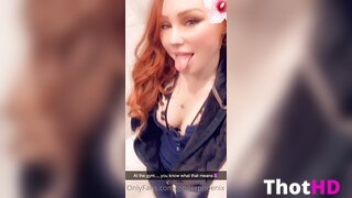 Ginger Phoenix Cleavage Close-Up NSFW