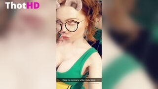 Ginger Phoenix Cleavage Leak