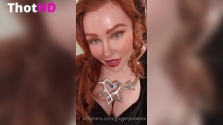 Ginger Phoenix Cleavage NSFW