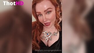 Ginger Phoenix Cleavage NSFW