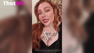 Ginger Phoenix Cleavage NSFW