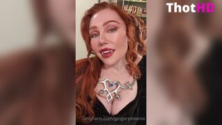 Ginger Phoenix Cleavage NSFW