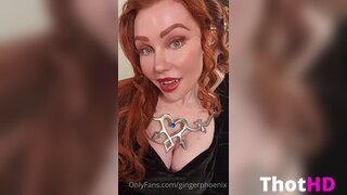 Ginger Phoenix Cleavage NSFW