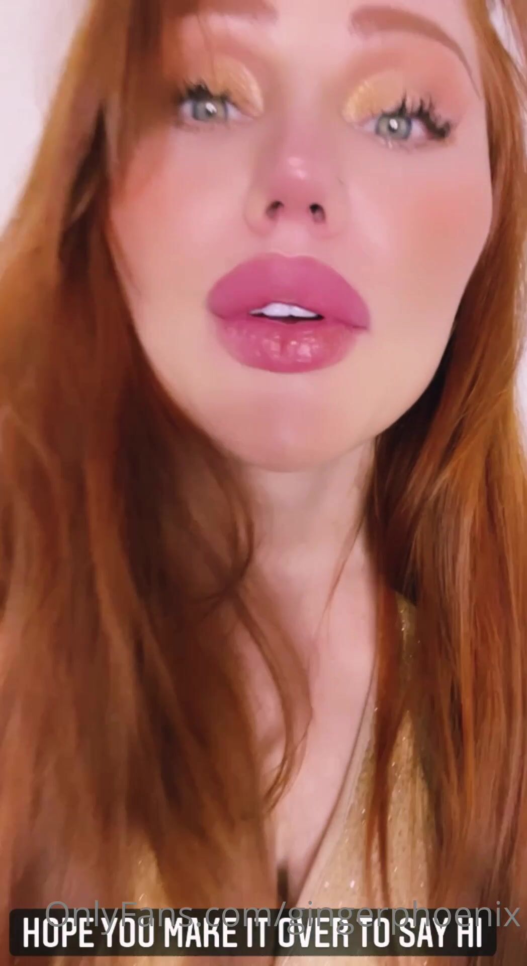 Ginger Phoenix Cleavage in Dress NSFW