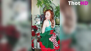 Ginger Phoenix Cleavage in Dress OF