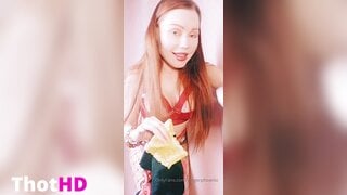 Ginger Phoenix Fishnet Pantyhose NSFW