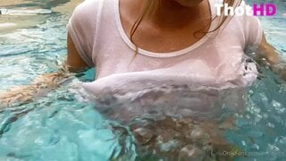 Leticia Reed Tongue Out Wet Shirt OnlyFans