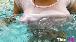 Leticia Reed Tongue Out Wet Shirt OnlyFans
