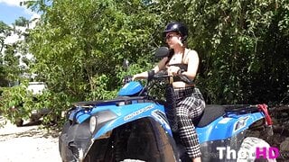 Goddess Kaya Outdoor From Behind
