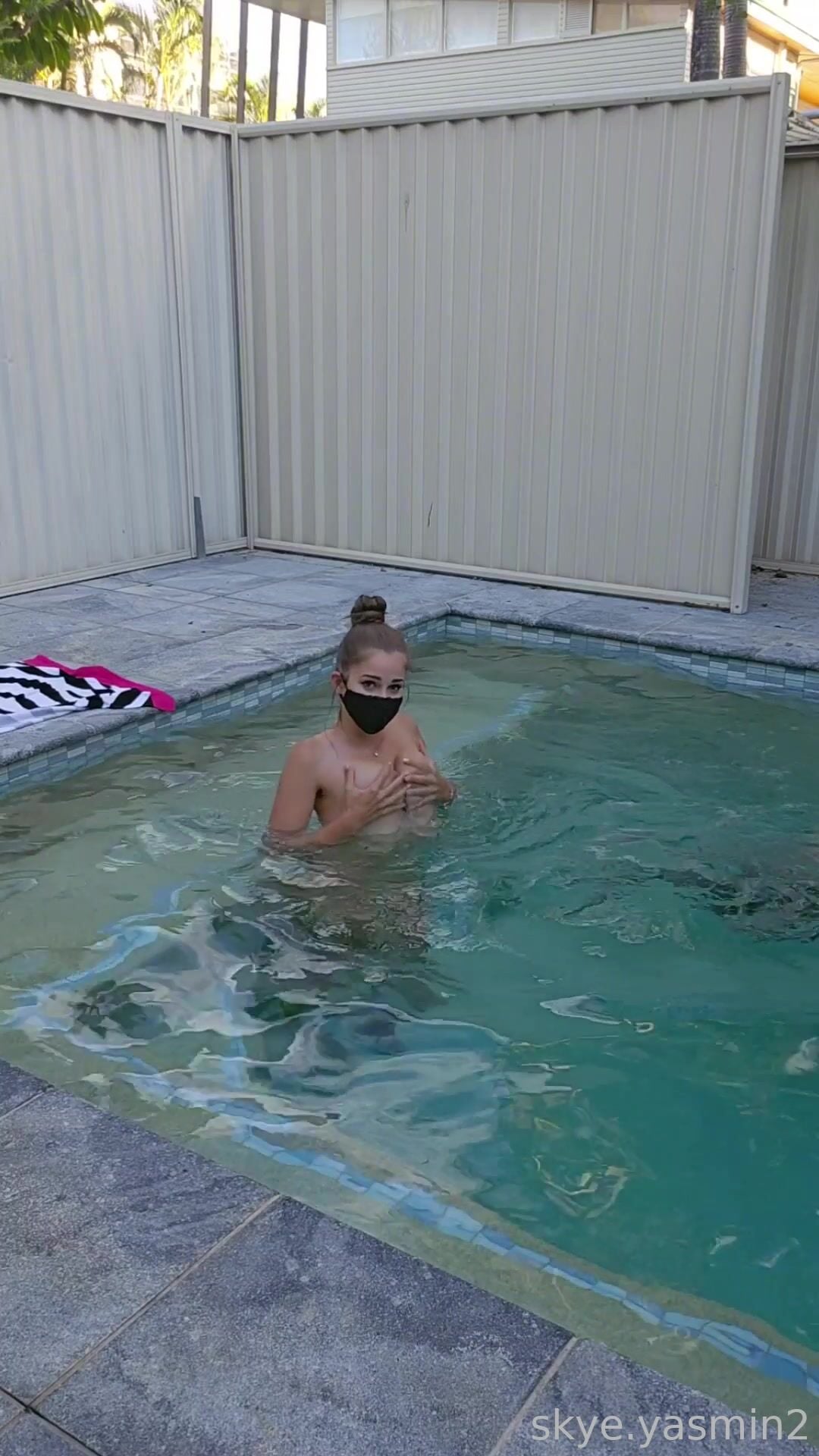 Yasmin Skye Poolside Nude NSFW