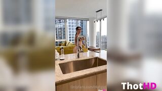 Blahgigi only fans Balcony Strap On Fucked