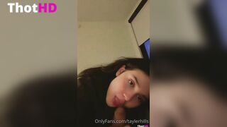 Tayler Hills Blowing Penis