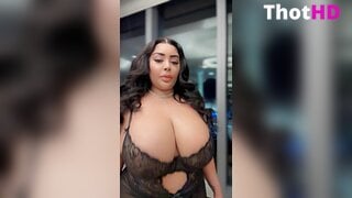 Creole Barbie Cleavage and Huge Tits Clip