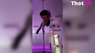 Skyhighsierra Pole Dancing in Shorts XXX