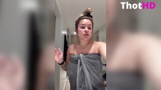 Sophie Chanel Bathroom Towel Leaked