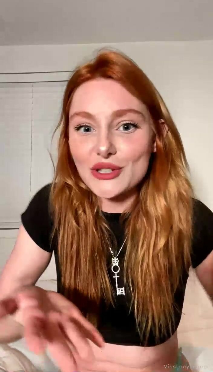 Lacy Lennon Masturbating on Bed NSFW