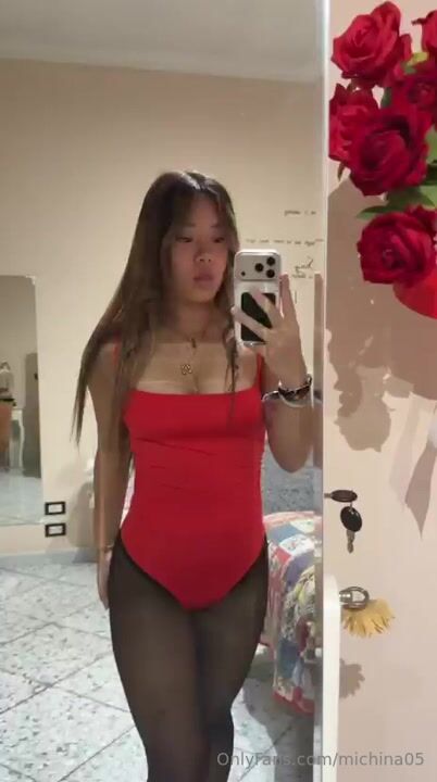 Michela Han Leotard Pantyhose XXX