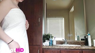 Tessa Winters Rubing Lotion on Tits Ass and Feet