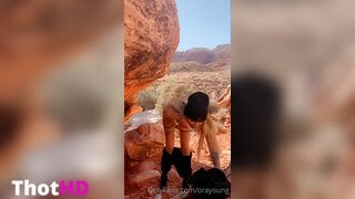 Ora Young Topless Outdoor Clip