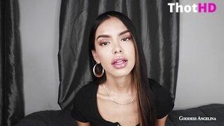 Goddess Angelina Flat Chest Ass Leak