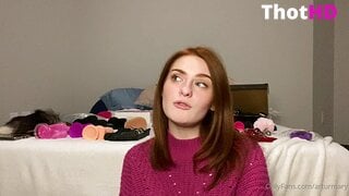 ArturMary Huge Dildo Masturbating Video