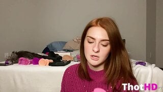 ArturMary Huge Dildo Masturbating Video