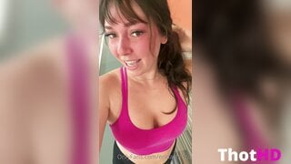 Erin Ashford Outdoor Cleavage Leak