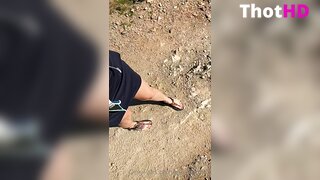 Erin Ashford Outdoor Feet Video