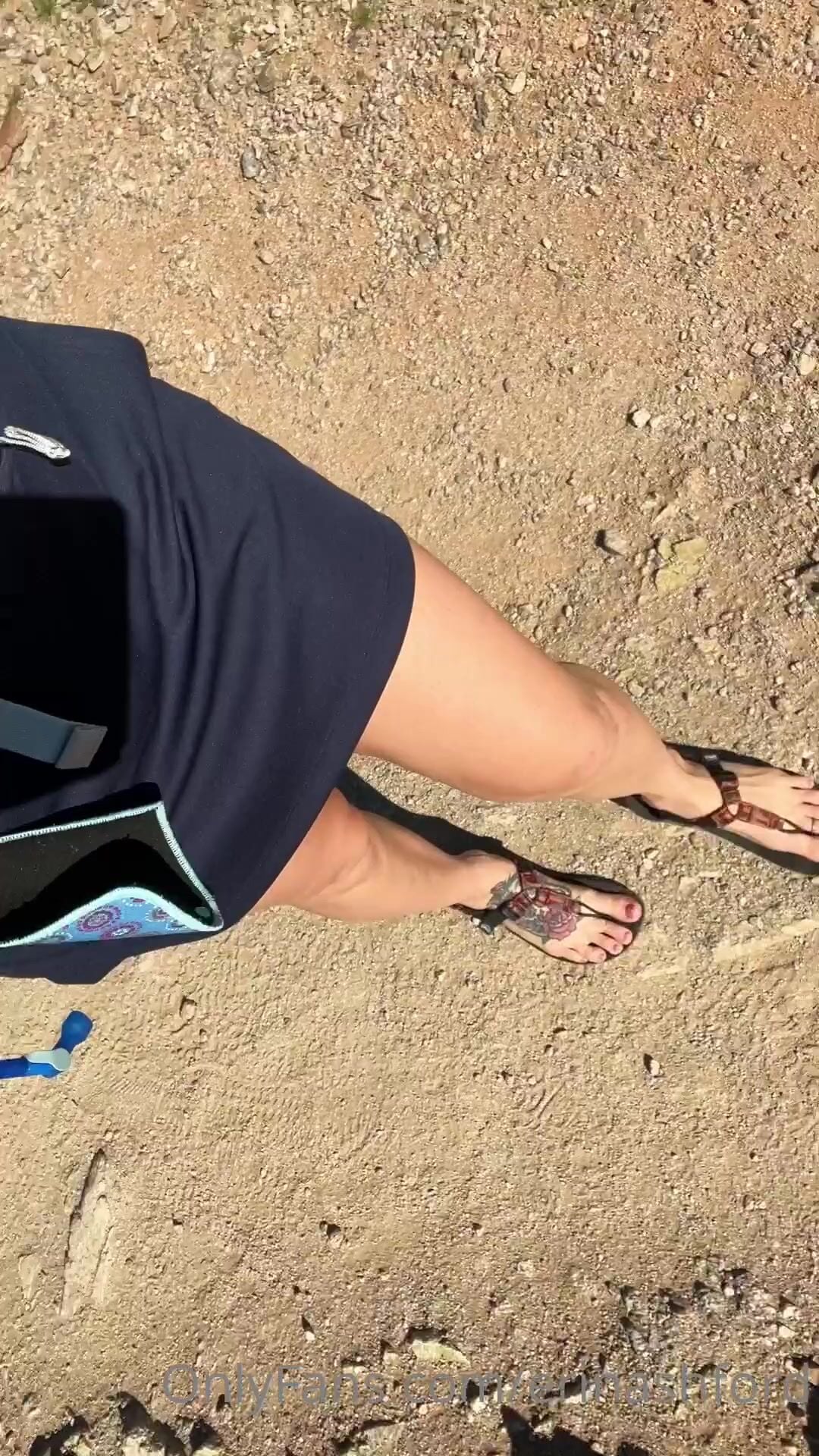 Erin Ashford Outdoor Feet Video