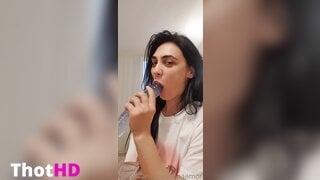 Luna Amor With Huge Dildo