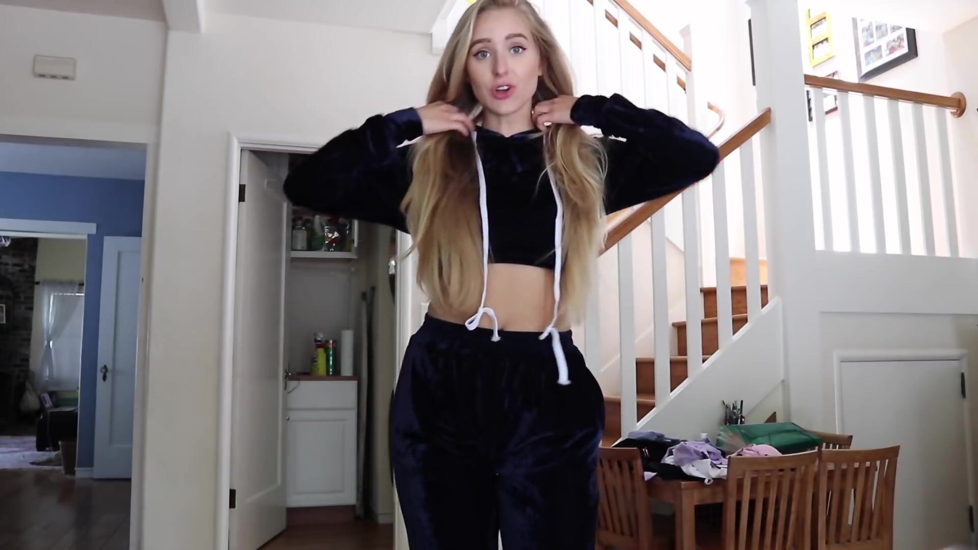 Caroline Zalog Flat Chest Tongue Out Clip