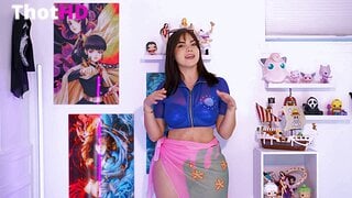 Salmunozz Cleavage Tongue Out NSFW