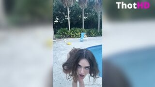 MegNutt Nude Poolside NSFW