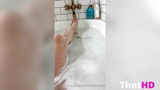 Sara Jean Underwood Nude in the Bathtub OF