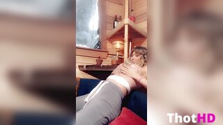Sara Jean Underwood Nude on a Couch