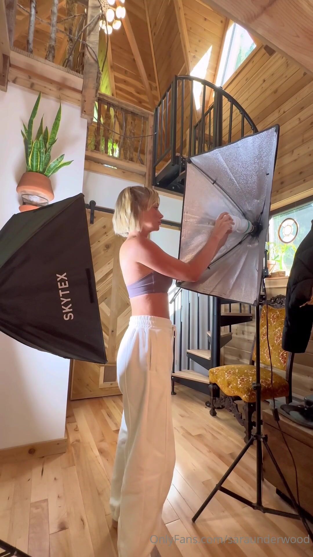 Sara Jean Underwood Outdoor Couch NSFW