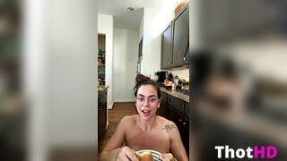 Anattraction Nude in Short Shorts Clip